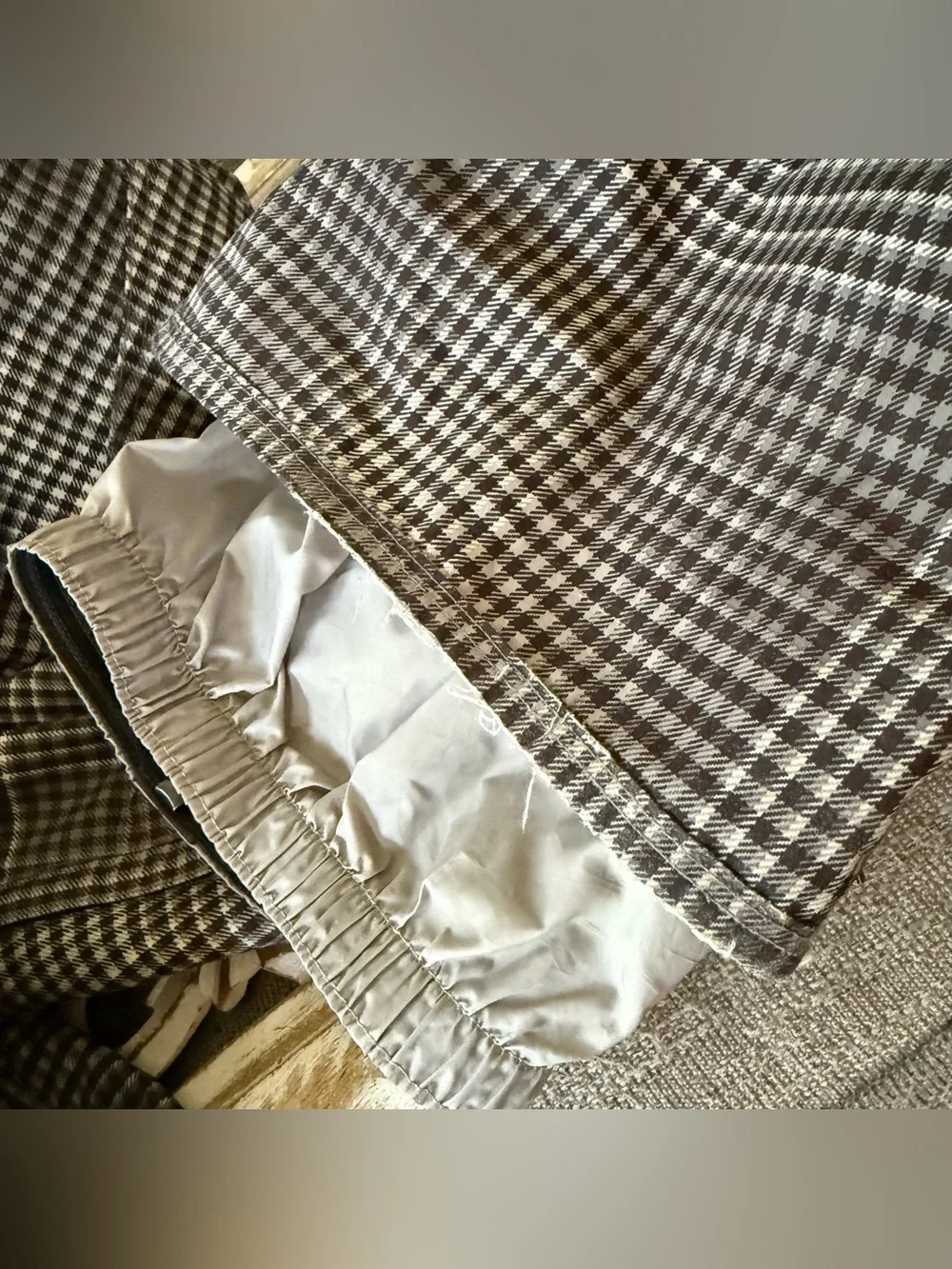 Burton Men's Black & White Gingham Snowboarding Snow Ski Pants Medium